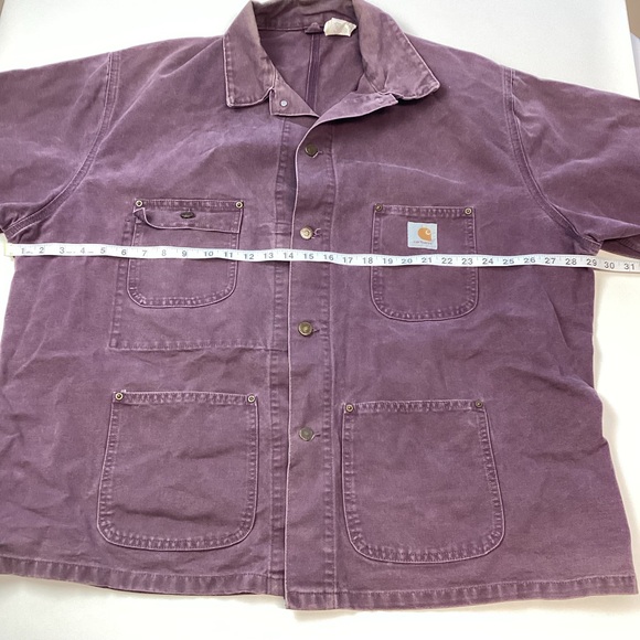 Carhartt Men’s Chore Style Coat Size 2XL Purple - Picture 3 of 7